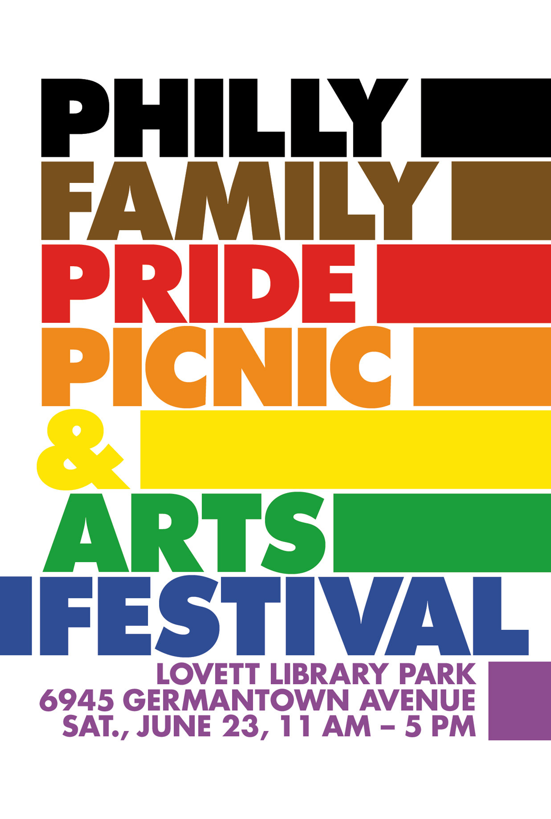 Philly Family Pride Picnic & Arts Festival - Poster Design