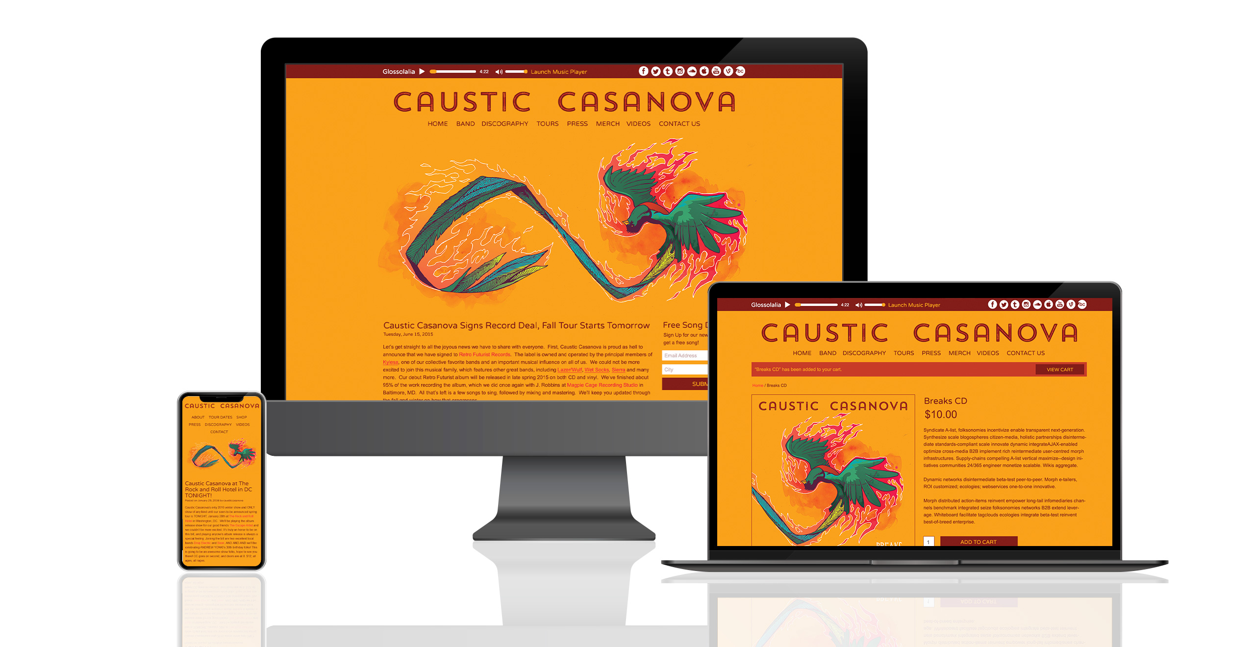 Caustic Casanova Website Presentation