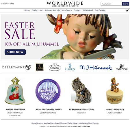 Worldwide Collectibles and Gifts Website